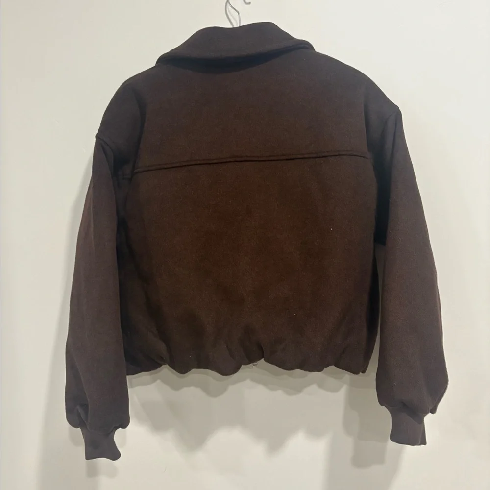 Abercrombie & Fitch Wool-Blend Bubble Hem Coat - Picture 5 of 6